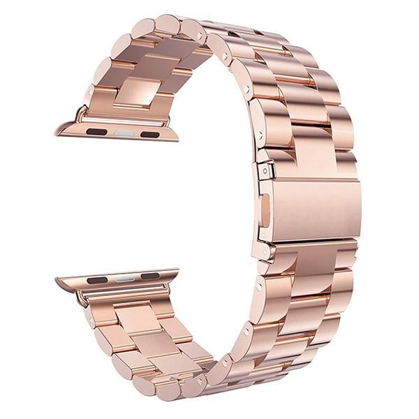 Watchbands Rose Gold Band Only / 38mm or 40mm Stainless Steel Strap for Apple Watch Series 6 5 4 Band 38mm 42mm Bracelet Sport Band for iWatch 40mm 44mm strap