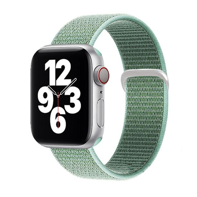 Watchbands 10 Marine Green / for 38mm 40mm Sport loop strap for Apple Watch band 40mm 44mm iwatch sereis 6 5 nylon smartwatch bracelet iWatch apple watch 3 band 42mm 38mm|Watchbands|