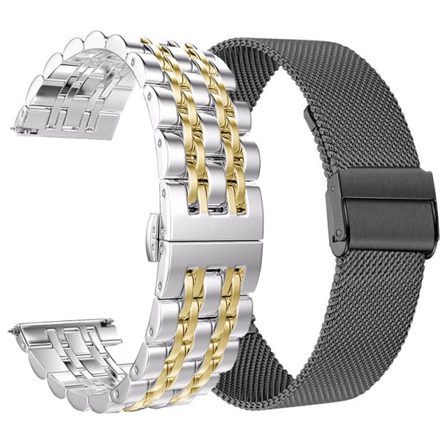 20mm 22mm Milanese For Galaxy Watch 42mm 46mm Premium Steel Combination Packages Band active2 Samsung Gear S3 Strap|Watchbands|