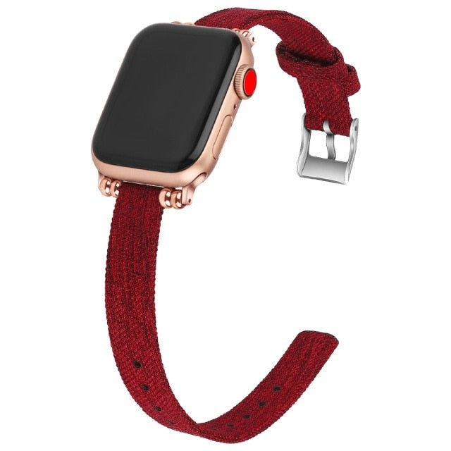 Nylon Strap for Apple Watch Band Series 7 6 5 4 Houndstooth Watchband