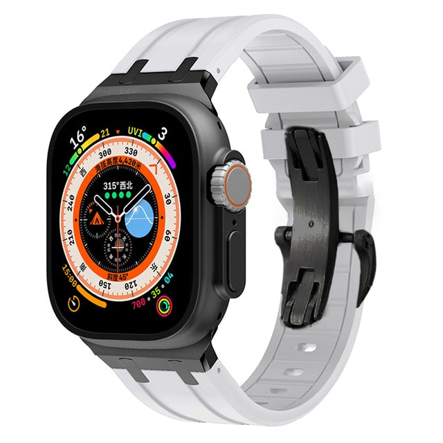50％ Off  New Rubber Strap For Apple Watch Ultra 49mm Series 8 7