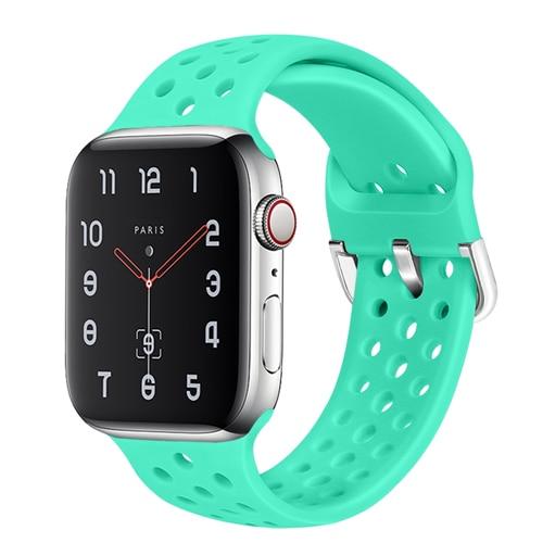 Watchbands Light green / For 38mm or 40mm Sport Silicone Band for Apple Watch Strap correa apple watch 42mm 38 mm iwatch band 44mm 40mm fashion bracelet watchband 5 4 3 2|Watchbands|