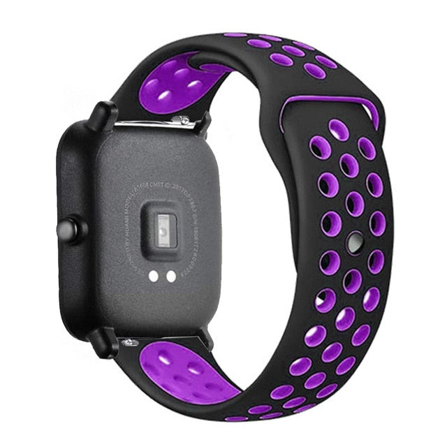 20mm/22mm Silicone band For Amazfit GTS/2/2e/GTS2 Mini/GTR 42mm/47mm/GTR2/2e/stratos 2/3 Sport Watch Bracelet Amazfit bip strap