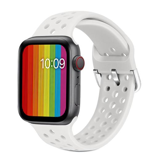 Watchbands Light white / For 38mm or 40mm Sport Silicone Band for Apple Watch Strap correa apple watch 42mm 38 mm iwatch band 44mm 40mm fashion bracelet watchband 5 4 3 2|Watchbands|