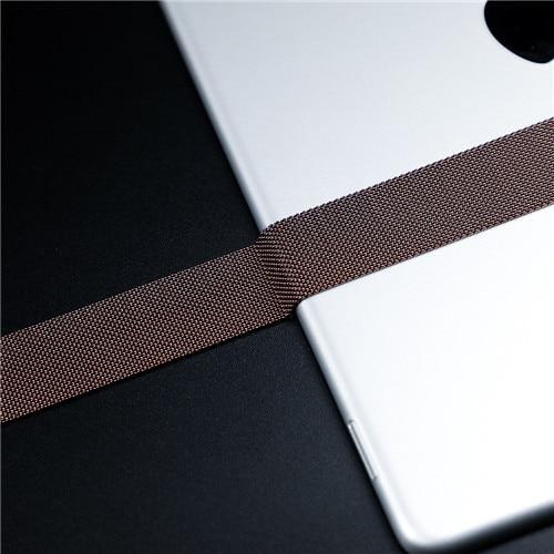Watchbands Coffee / 38mm/40mm high quality milanese magnetic loop apple Watch band, Watchbands