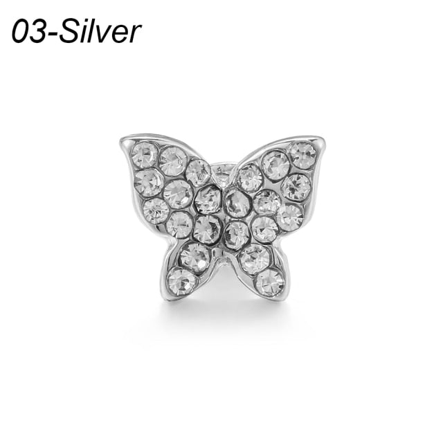 Silicone Strap Jewelry Charms Series 7 6 5 Bracelet Metal Decoration