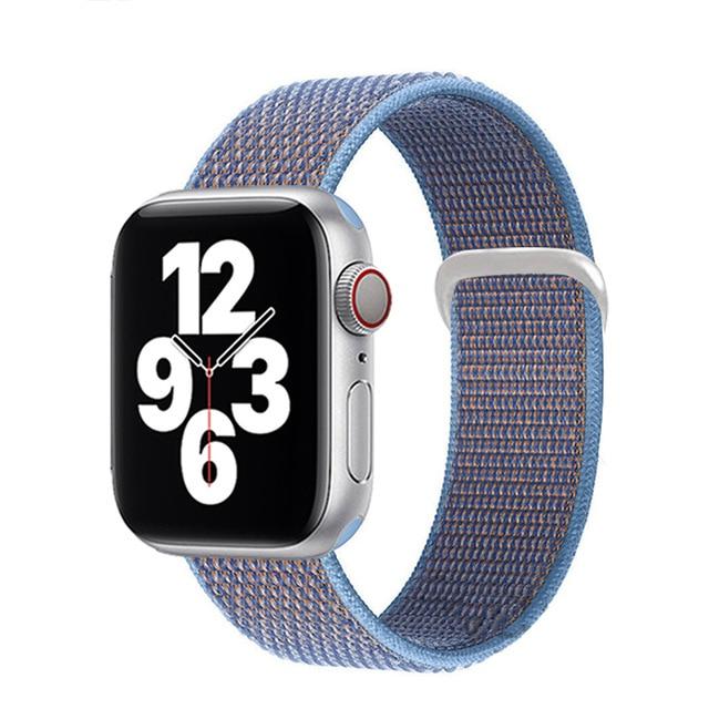 Watchbands 38 Cerulean / for 38mm 40mm Sport loop strap for Apple Watch band 40mm 44mm iwatch sereis 6 5 nylon smartwatch bracelet iWatch apple watch 3 band 42mm 38mm|Watchbands|