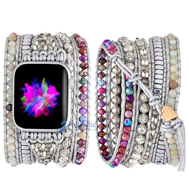 Handmade Bohemian crystal vintage bead Band For Apple Watch Ultra 8 7