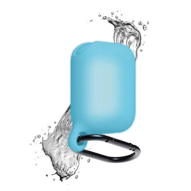 Earphone Accessories Blue Wireless Earphones Waterproof Soft Silicone Protective Case Cover Full Coverage Scratch Anti-fall Protection for Airpod - US Fast Shipping