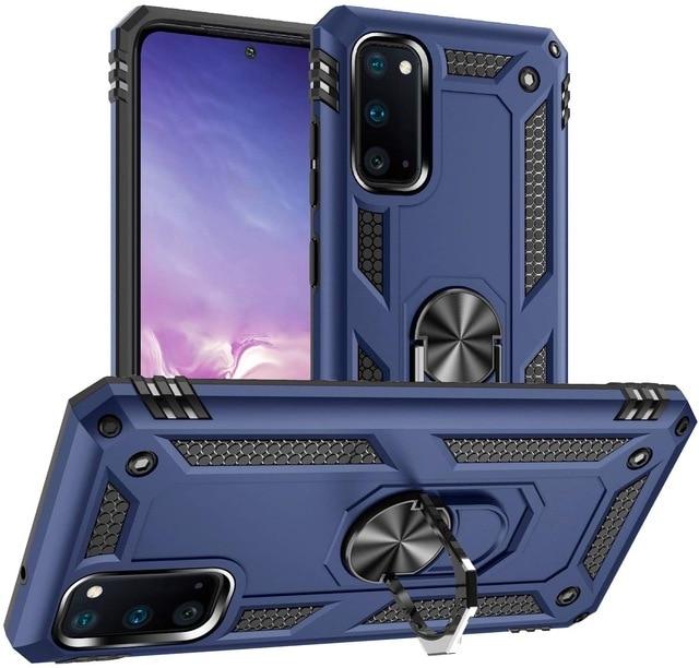 Phone Case & Covers for Galaxy S10 / Blue for Samsung Galaxy S20 S20+/S20 Ultra 5G S10 S9 Note 10 Plus A51 Case,Drop Tested Protective Kickstand Magnetic Car Mount Case|Phone Case & Covers|