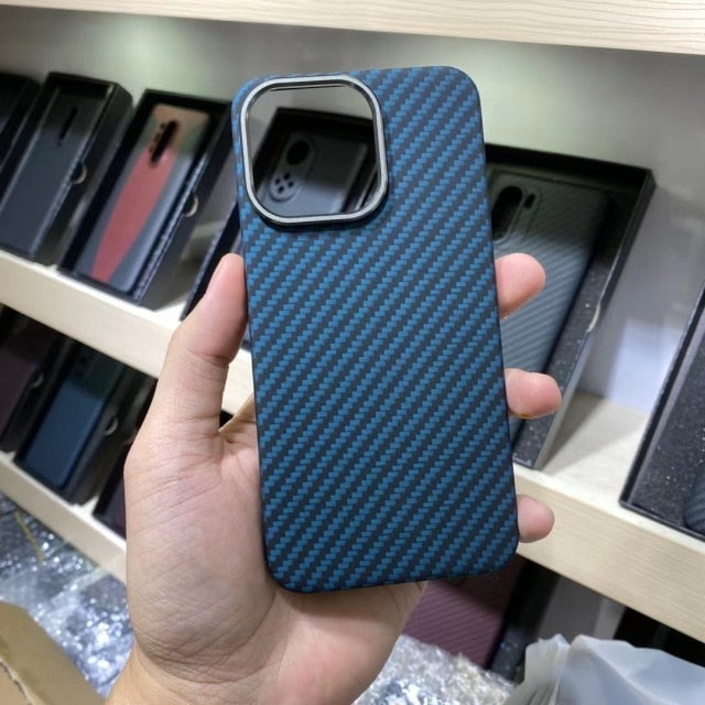 Real Carbon Fiber Phone Case for IPhone 13Pro 13 12 Pro Max Ultra thin Anti fall Business Cover for IPhone 13 Mini Shell|Phone Case & Covers|