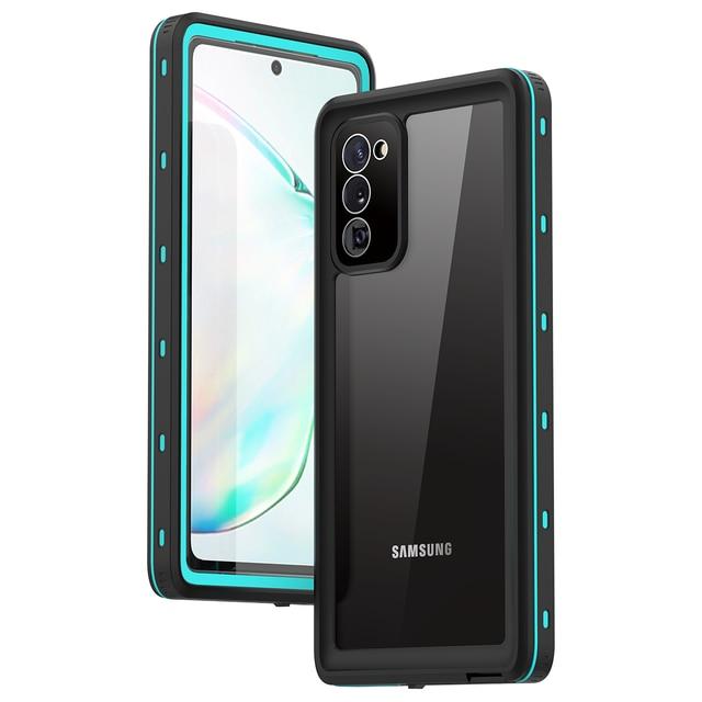 Phone Case & Covers for Samsung Note 20 / Blue 2 meters Waterproof Case for Samsung Galaxy Note 20 Ultra 360 Full Body Rugged Clear Back Case Cover Anti Skid Fall|Phone Case & Covers|