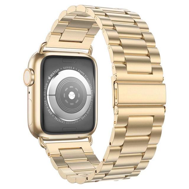 Watchbands Gold / 38mm series 321 Case+Strap For Apple Watch 5 3 band 44 mm 40mm 42mm/38mm Stainless Steel metal Bracelet belt accessories iWatch Band 5 4 3 2 1|Watchbands|
