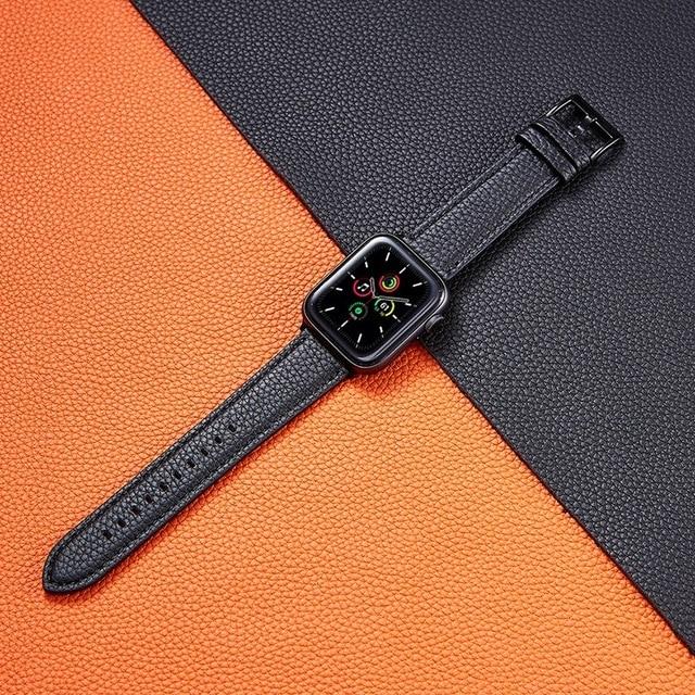 Watchbands Gray / 38mm 40mm Apple Watch Band Series 6 5 4 Retro Colored High Quality Leather Bracelet for iWatch 38mm 40mm 42mm 44mm Classic Wristband |Watchbands|