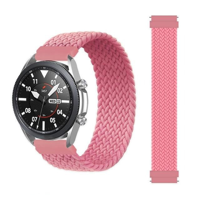 22mm 20mm Solo loop Band For Samsung Galaxy Watch 3 42 46mm gear S3 Active2 nylon braided Strap for Amazfit Bip Huawei watch|Watchbands|