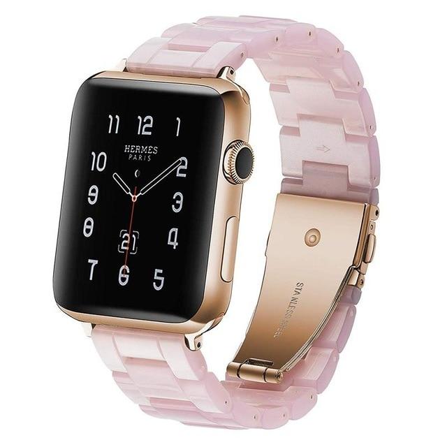 Watchbands Resin Strap for apple watch band 44 mm 40mm iwatch band 42mm 40mm Accessoreis watchband bracelet apple watch series 5 4 3 2 1
