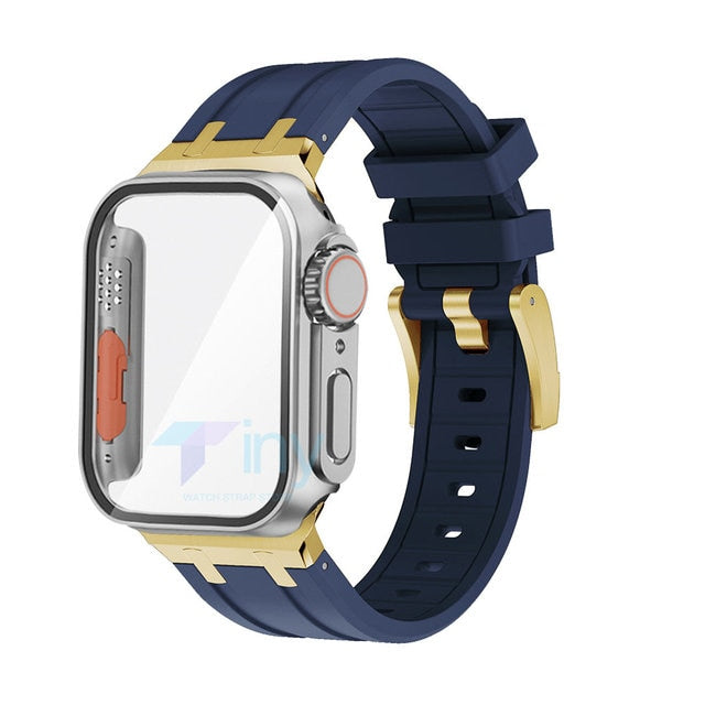 Change to Ultra Case for Apple Watch Band+Cover 45mm