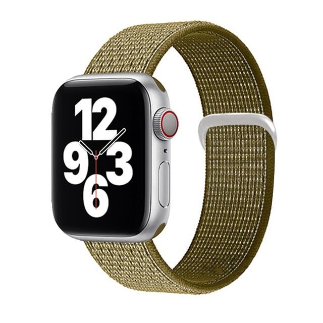 Watchbands 15 Olive / for 38mm 40mm Sport loop strap for Apple Watch band 40mm 44mm iwatch sereis 6 5 nylon smartwatch bracelet iWatch apple watch 3 band 42mm 38mm|Watchbands|