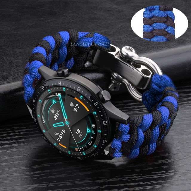 Paracord Watch Band for Samsung Galaxy Watch 4 Classic selling 42mm/46mm, Galaxy Watch 4 40mm/44mm, Galaxy Watch 3 41mm/45mm (watch not included)