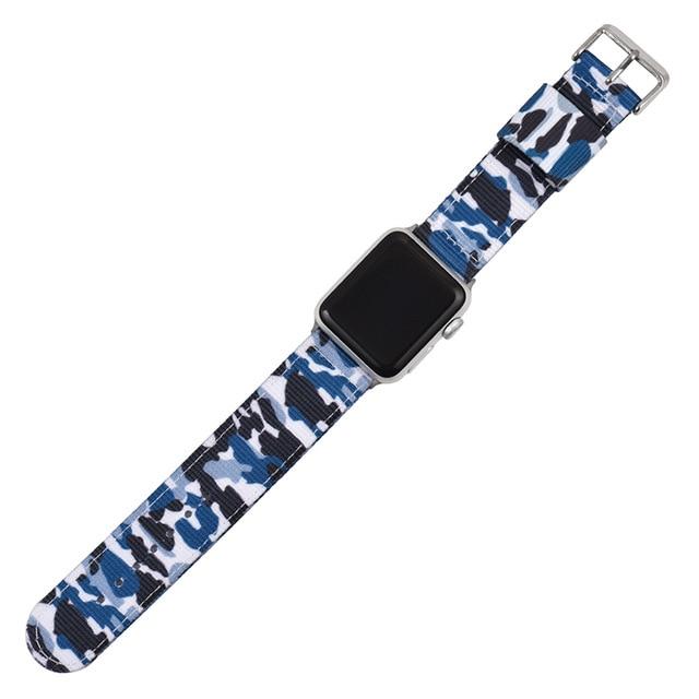 Watchbands blue / 38MM or 40MM Nylon bands For Apple Watch Srap 5 band 40mm 44mm iWatch band 38mm 42mm series Sport loop Bracelet Apple watch 5 4 3 2 40 44 mm|Watchbands|