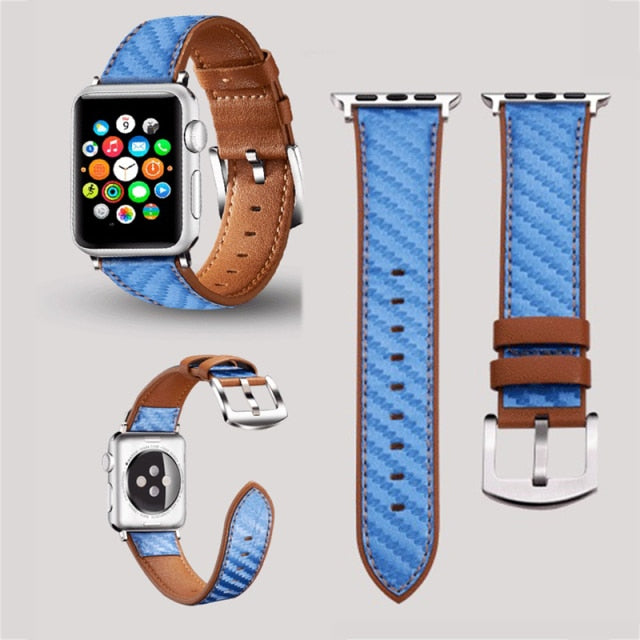High-Quality Leather Strap Series 7 6 5 Smartwatch Wristband