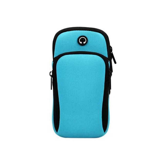 Running Bags blue Gym Bag Sport Accessories Running Wrist Band Bag Outdoor Sports Phone Arm Package Hiking Cell Strap Pocket Strong And Durable|Running Bags