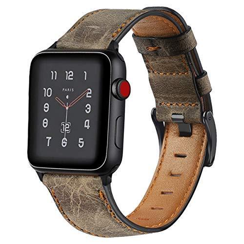Watchbands Coffee brown / 38mm or 40mm Strap for Apple watch band 44 mm 40mm iWatch 42mm 38mm Retro Cow Leather correa watchband bracelet for series 5 4 3 2 38/42 44mm|Watchbands|