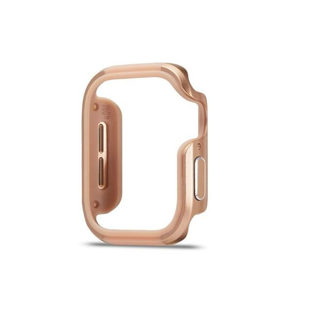 Watch Cases gold / 40mm for series 5 4 Slim Watch Cover for Apple Watch 5 4 Case series 5 4 40mm 44mm Soft Clear TPU+alloy Protector for iWatch 5 4 band 44MM 40MM|Watch Cases|