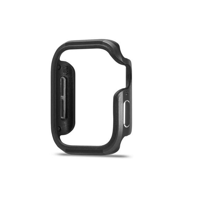 Watch Cases gray / 40mm for series 5 4 Slim Watch Cover for Apple Watch 5 4 Case series 5 4 40mm 44mm Soft Clear TPU+alloy Protector for iWatch 5 4 band 44MM 40MM|Watch Cases|