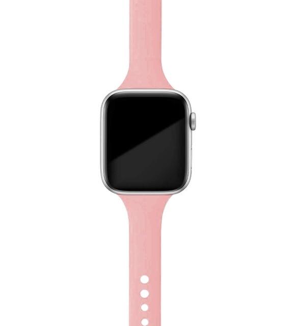 Watchbands Retro rose / 38mm or 40mm Slim Strap for Apple Watch Band Series 6 5 4 Soft Sport Silicone Wristband iWatch 38mm 40mm 42mm 44mm Women Rubber Belt Bracelet |Watchbands