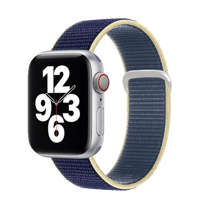 Watchbands alaskan blue / for 38mm 40mm Sport loop strap for Apple Watch band 40mm 44mm iwatch sereis 6 5 nylon smartwatch bracelet iWatch apple watch 3 band 42mm 38mm|Watchbands|