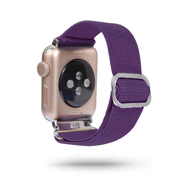 Watchbands 103 / 38mm 40mm Scrunchie Elastic Band Adjustment Strap for Apple Watch Strap 38 40 42 mm 44mm Nylon Loop For iwatch 5/4/3 2 Women Watch Band|Watchbands|