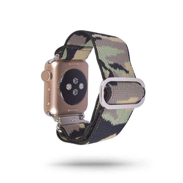 Watchbands 143 / 38mm 40mm Scrunchie Elastic Band Adjustment Strap for Apple Watch Strap 38 40 42 mm 44mm Nylon Loop For iwatch 5/4/3 2 Women Watch Band|Watchbands|
