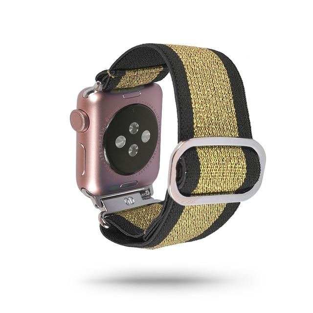 Watchbands 145 / 38mm 40mm Scrunchie Elastic Band Adjustment Strap for Apple Watch Strap 38 40 42 mm 44mm Nylon Loop For iwatch 5/4/3 2 Women Watch Band|Watchbands|