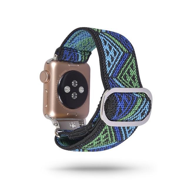 Watchbands 152 / 38mm 40mm Scrunchie Elastic Band Adjustment Strap for Apple Watch Strap 38 40 42 mm 44mm Nylon Loop For iwatch 5/4/3 2 Women Watch Band|Watchbands|