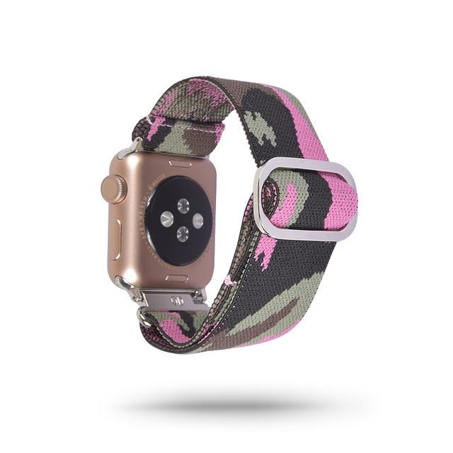 Watchbands 159 / 38mm 40mm Scrunchie Elastic Band Adjustment Strap for Apple Watch Strap 38 40 42 mm 44mm Nylon Loop For iwatch 5/4/3 2 Women Watch Band|Watchbands|