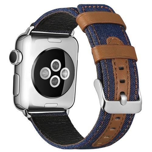 Watchbands 1 / 38mm watch accessories for apple watch 3 2 band 42mm 38mm apple watch 4 5 band 44mm 40mm iwatch Fabric & Genuine Leather bracelet|Watchbands|