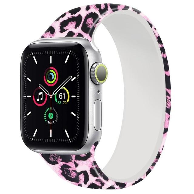 Home 1 / 38mm or 40mm / SS Solo Loop for Apple Watch Band 44mm 40mm 38mm 42mm Elastic Printed Silicone belt watchband bracelet iWatch serie 5/4/3/SE/6 Strap| |