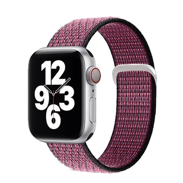 Watchbands Pink Blast / for 38mm 40mm Sport loop strap for Apple Watch band 40mm 44mm iwatch sereis 6 5 nylon smartwatch bracelet iWatch apple watch 3 band 42mm 38mm|Watchbands|
