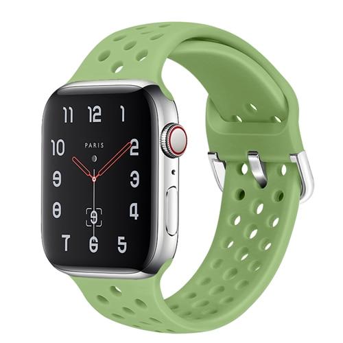 Watchbands Mint green / For 38mm or 40mm Sport Silicone Band for Apple Watch Strap correa apple watch 42mm 38 mm iwatch band 44mm 40mm fashion bracelet watchband 5 4 3 2|Watchbands|