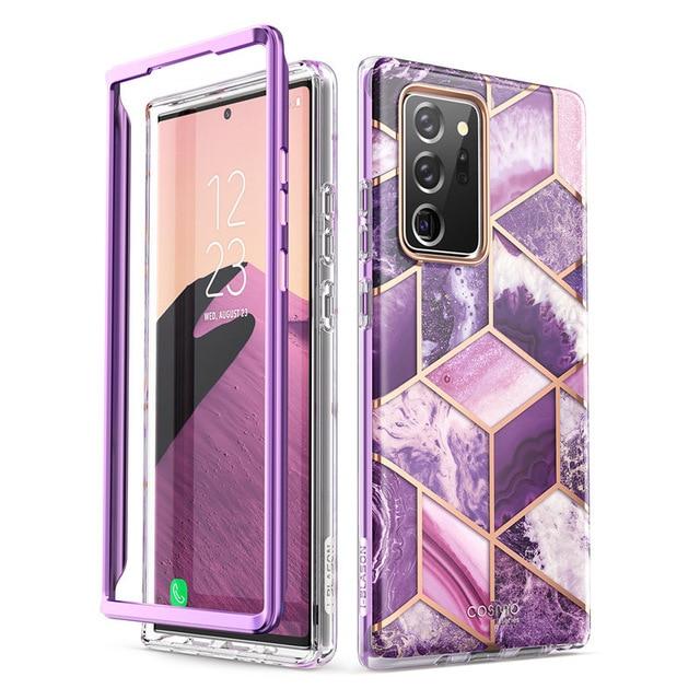 Phone Case & Covers Ameth I BLASON For Samsung Galaxy Note 20 Ultra Case 6.9"(2020) Cosmo Full Body Glitter Marble Cover WITHOUT Built in Screen Protector|Phone Case & Covers|