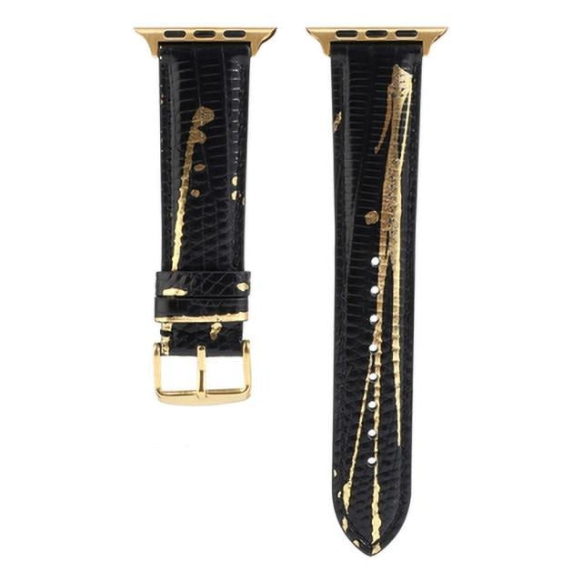 Thin Fashion Leather Watch Strap Series 7 6 5 4 Wristband