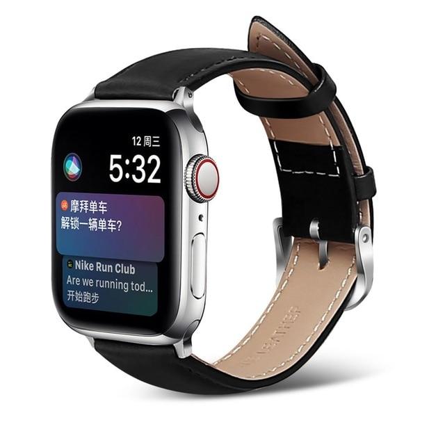 Watchbands Black / 38MM or 40MM Strap for Apple watch band 44mm 40mm watchband apple watch 5 4 3 2 1 classic leather bracelet belt iwatch 42mm 38mm Accessories|Watchbands|