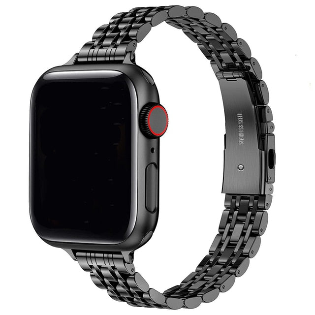 Stainless Steel Strap for Watch Ultra 49mm 8 7 41 45mm for iWatch 6 5 4 3 SE 44 40mm 42mm Solid Metal Man Woman Band Link Bracelet,Temu