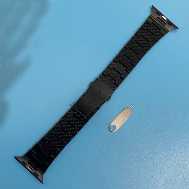 Carbon Fiber Strap Series 7 6 5 4 Lightweight Link-Belt Wristband