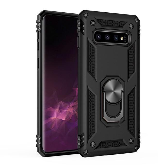 Phone Case & Covers for Galaxy S10 / Black for Samsung Galaxy S20 S10 S9 S8 Note 10 Plus Case,Military Grade 15ft. Drop Tested Protective Kickstand Magnetic Car Mount Case|Phone Case & Covers|