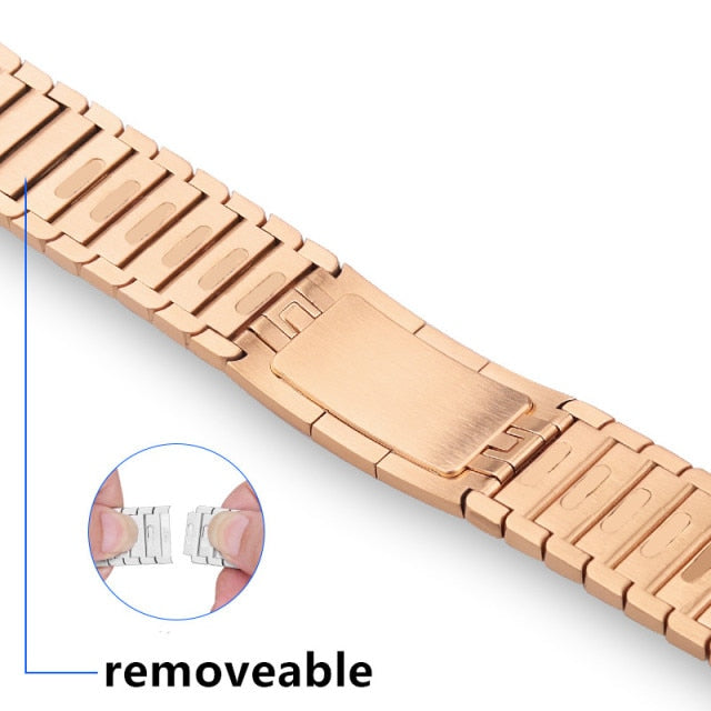 Designer Link Bracelet for Apple Watch band Ultra 8 7 mens Steel Strap