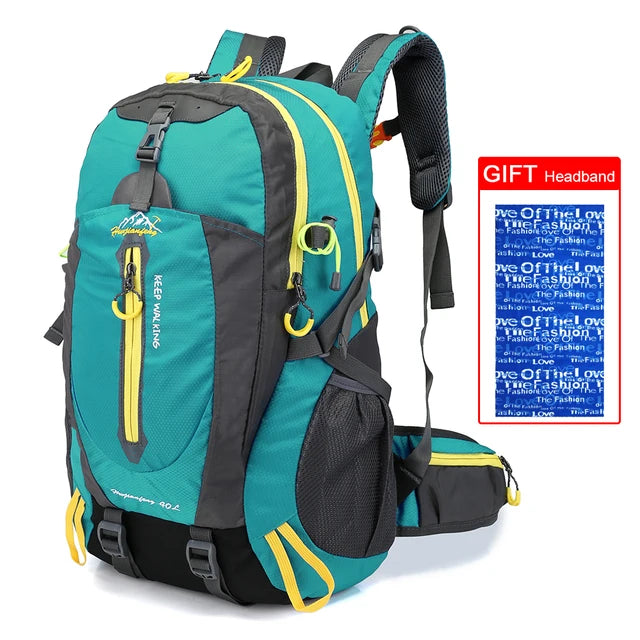 40L Outdoor Camping Bag Climbing Bag Backpack Waterproof Tactical Bag For Hiking Climbing Trekking Hunting Men Women Sports Bags