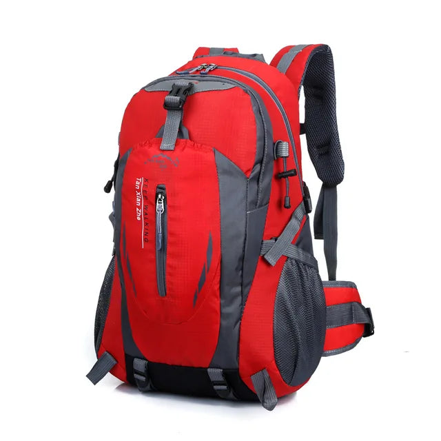 Men's Women's Hiking Backpack 40 Liters Waterproof Outdoor Sports Mountaineering Climbing Large Capacity Travel Camping Rucksack