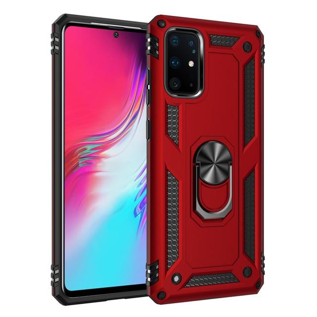 Phone Case & Covers for Galaxy S10 / Red for Samsung Galaxy S20 S20+/S20 Ultra 5G S10 S9 Note 10 Plus A51 Case,Drop Tested Protective Kickstand Magnetic Car Mount Case|Phone Case & Covers|